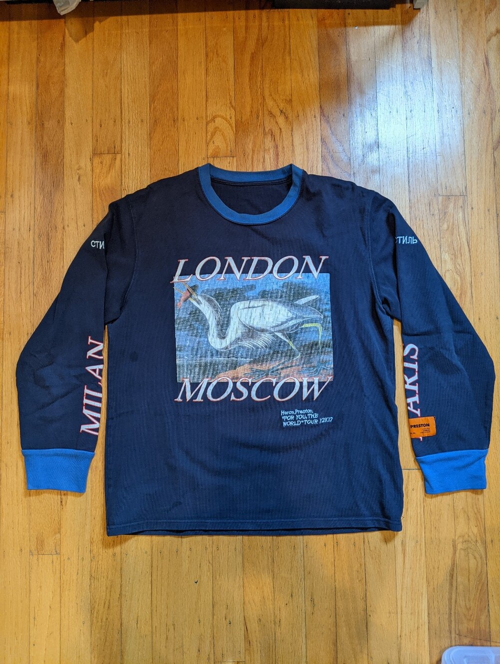 Heron Preston shirt "For You, the World" Tour Y2K17